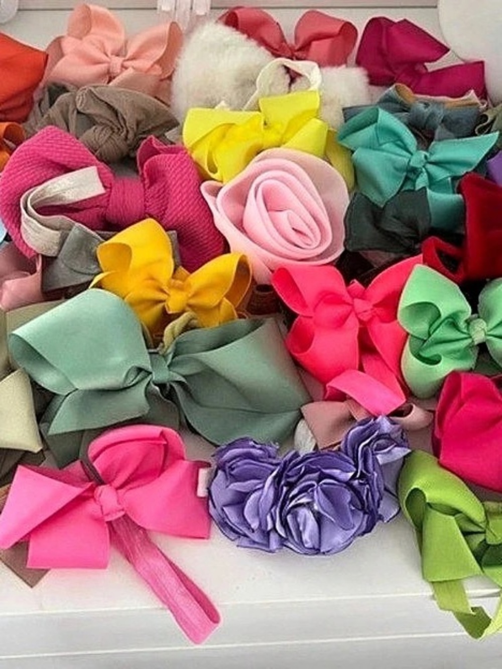 Colorful Bow Hair Accessories Set